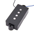 2Pcs 4 String Noiseless Pickup Black for Precision P Bass Replacements
