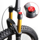 Dustproof MTB Front Fork Cap Bicycle Air Gas Valve Protective Cover (Red) Newly