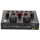 V8 Audio USB Headset Microphone Webcast Live Sound Card for Phone Computer
