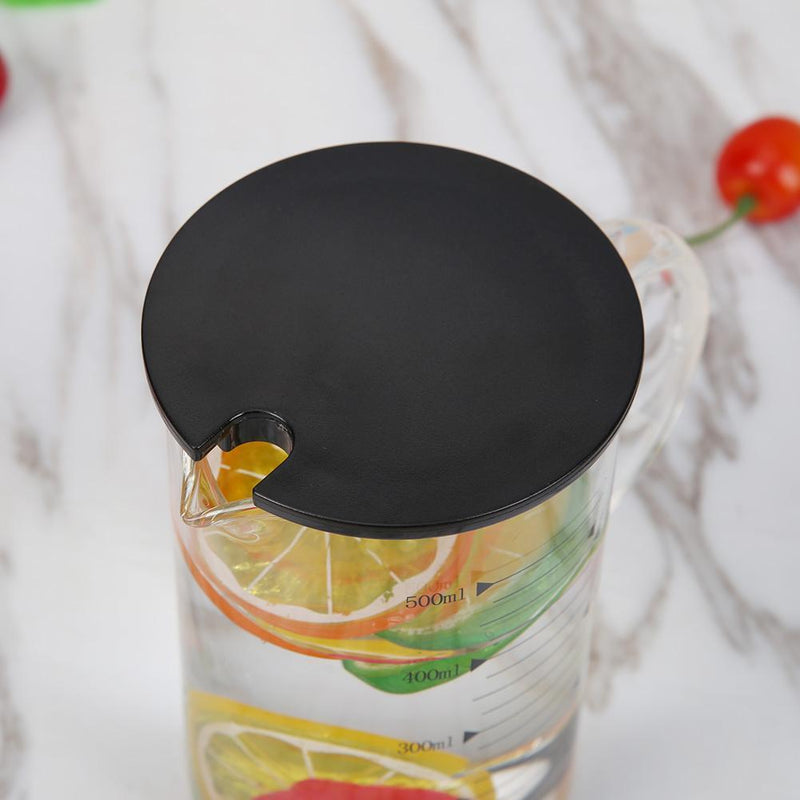 10pcs Tea Mug Cover Heat-Resistant Teapot Glass Cup Infuser Lids(Black)