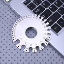 Stainless Steel AWG Thick Ruler Tool Measure Diameter Pressure Gauge 0-36 Wirest