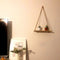 Wooden Swing Hanging Rope Ornament Rack Wall Mounted Shelves Plant Pot Holder