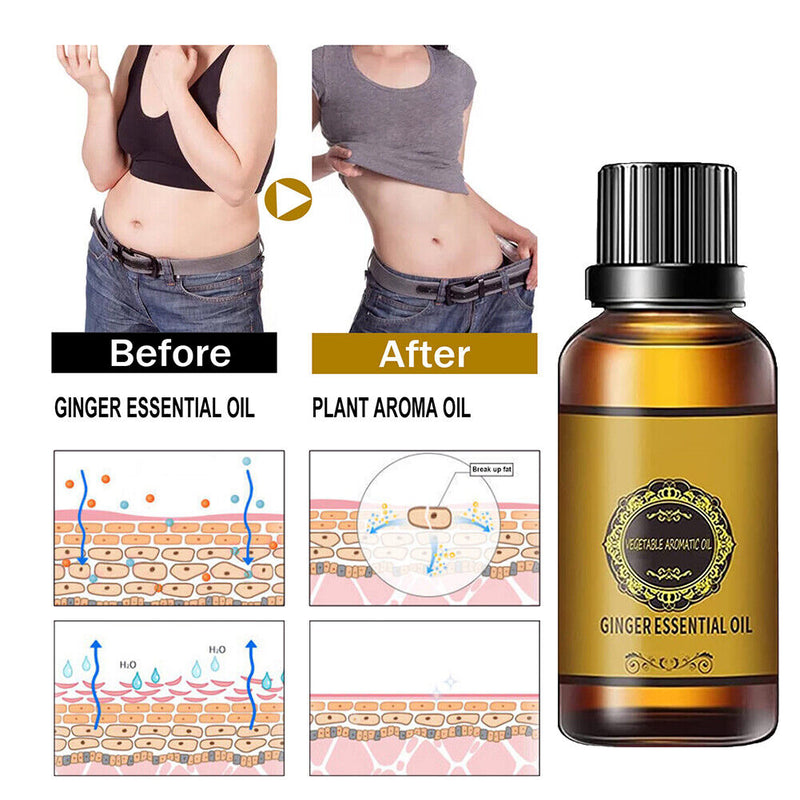 massager Oil GINGER ESSENTIAL PLANT AROMA Belly Drainage