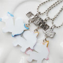 Fashion Best Friend Forever Unicorn Pendants Friendship Bff Necklace Bead Chain