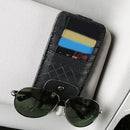 Ticket Holder Sun Visor Storage Bag Sunglasses Case Card Clip Ticket File