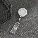 ID Name Card Anti-Lost Clip Metal Lanyards Retractable Badge Holder Key Ring