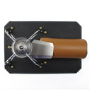 Vegetable Tanned Leather Outdoor Camping Pad for SOTO ST310 Stove (Black) Newly