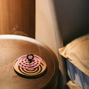 #A Swante Mosquitoes Coil Holder Wood Tray Incense Plate Tray Incense Burner Hol