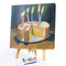 Oil Paint by Numbers Cake Canvas Artwork Living Room Picture Art Decoration Kit