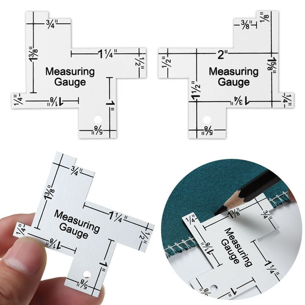DIY Craft Patchwork Quilting Template Sewing Ruler Tailor Ruler Measuring Gauge