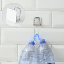 Stainless Steel Sponge Drain Rack Self-adhesive Dishcloth Organizer Hook Newly