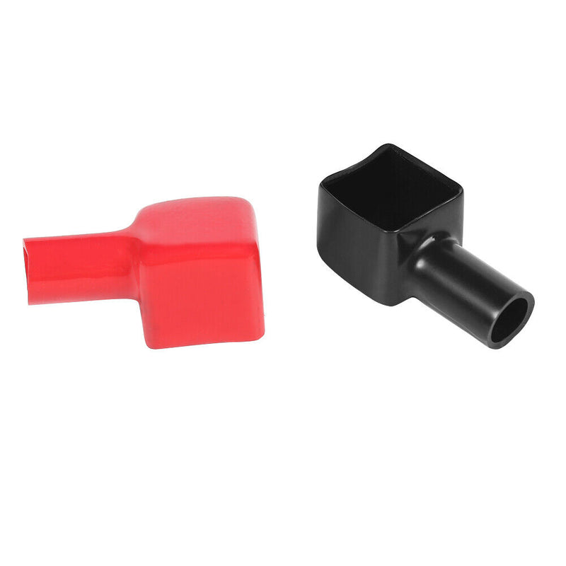 Universal Car Battery Terminal Covers Red Positive + Black Negative 1 Pair Newly