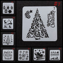 Decorative Christmas Hollow Stencils Embossing Scrapbooking Flower Template