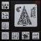 Decorative Christmas Hollow Stencils Embossing Scrapbooking Flower Template