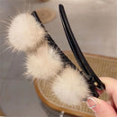 Accessories Headwear Double Layer Hairpins Pompom Braid Hair Pins Hair Clips