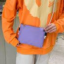 Women Cute Canvas Hit Color Composite Bags Pencil Case Backpack Messenger Bag