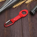 Sports Outdoor Rubber Kettle Buckle Carabiner Water Bottle Holder (Red)