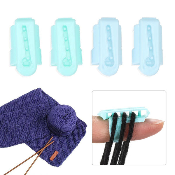 Wear Thimble Ring Finger Splitter Knitting Tools Yarn Guide Finger Holder