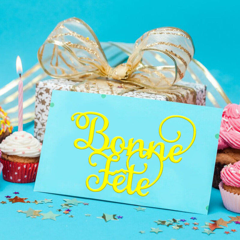 French Alphabet Metal Cutting Dies for DIY Scrapbooking Album Paper Cards Crafts