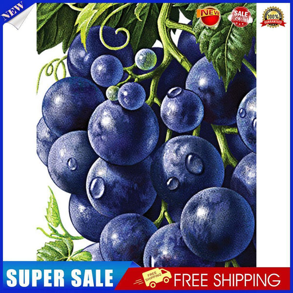 5D Diamond Painting DIY Grape Full Round Drill Mosaic Decoration (E1241)
