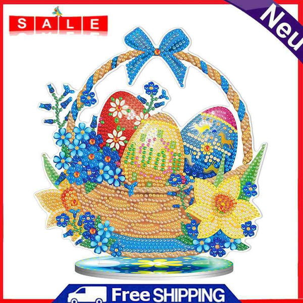 5D Diamond Painting Desktop Ornament DIY Easter Rhinestone Mosaic Art Craft Kits