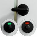 Public Toilet Partition Nylon Plastic Handle Indicator Lock Black Door Lock