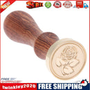 Copper Head Stamp DIY Paint Wax Envelope Sealing Seal with Wood Handle(m033
