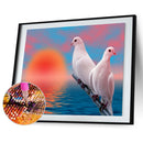 5D DIY Diamond Painting Animal Dove Full Square Drill Wall Crafts Mosaic Gi