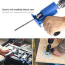 Electric Drill Modified Woodworking Electric Reciprocating Jig Saw (Blue) Newly
