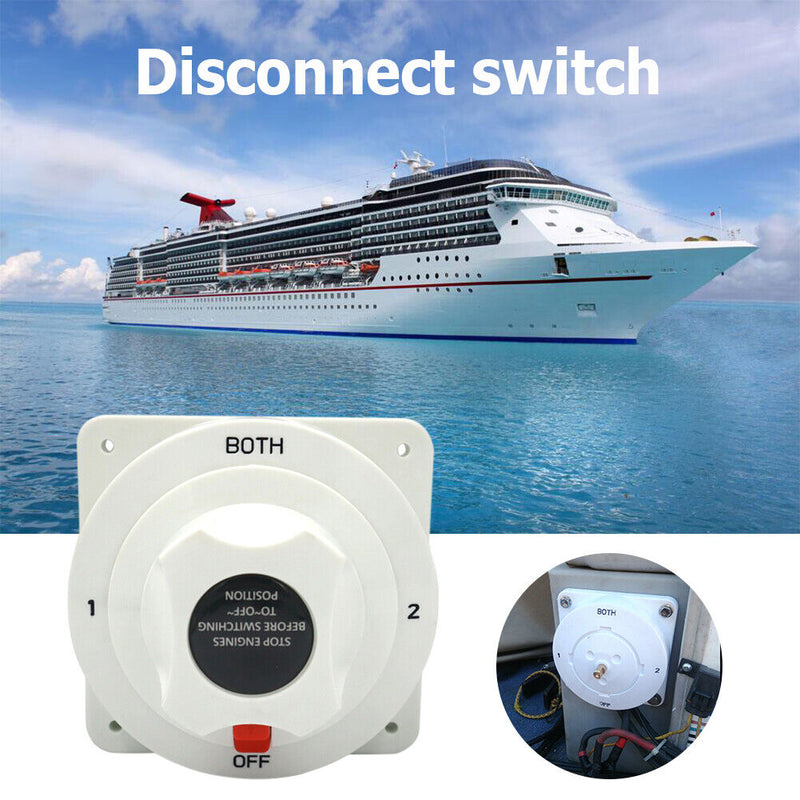 High Power Battery Disconnect Switches Marine Boat Dual Battery Selector Switch