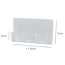Wall Mounted Mobile Phone Charging Bracket Stand Holder w/ 4 Hooks Hanger Rack