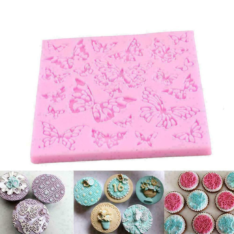 Butterfly Lace Fondant Mould Silicone Cake Mold Baking E8G8 W5G8 Hot Mat N9J2