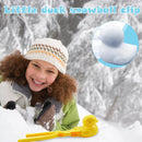 Snowball Maker Tool Duck Shape Snow Ball Tongs Clip with Handle (Yellow) Newly