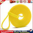 Elastic Resistance Band Exercise Gym Fitness Strength Belt (Yellow 6.4mm) Newly