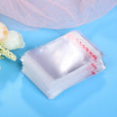 100pcs Clear OPP Bags Self Adhesive Seal Plastic Sequins Jewelry Container