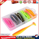 50pcs T Tail Soft Lures Artificial Fishing Bait for Freshwater (7cm 2.1g) Newly