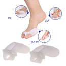 2pcs Silicone Splint Big Toe Separator Overlapping Spreader Protection Newly