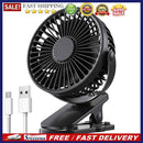 USB Mini Wind Power Clip Fan Portable Office Household Travel Air Conditioner