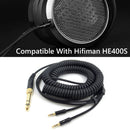 Audio Headset Spring Cable for Hifiman HE400S/HE-400I/HE560/HE-350/HE1000 Cords