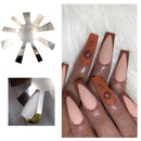 Cut Long V Line Stainless Steel Nail Template Easy French Trimmer Nail Cutter