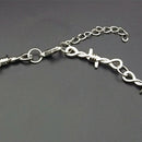 Pendant Rock Biker Bib Choker Punk Necklace Barbed Wire Dark Gothic Brambles