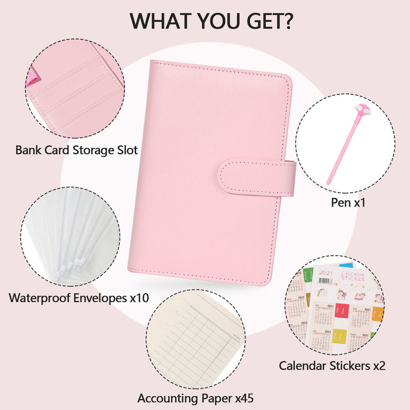 With Cash Envelopes Cash Organizer Book Budget Binder Notebook Budget Book