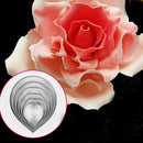 6pcs/set Cake Rose Petal Mold Decorating Fondant Sugarcraft F6X2 Cutters A8W0