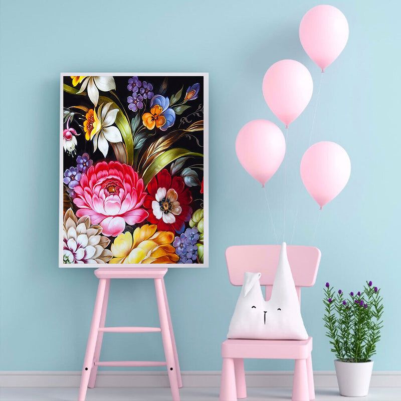 Paint By Numbers for Kids Adults Beginner Flower Home Wall Bedroom Decoration