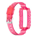 TPU Transparent Strap for HUAWEI HONOR Band 6 Wristband Belt (Rose Red) Newly