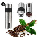 Stainless Steel Coffee Bean Mill Manual Coffee Grinder Adjustable Knob Setting