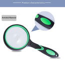 10X Magnifying Glass Handheld Magnifier Thickened Glass Lens Portable Eye Loupe