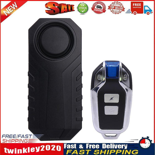 Wireless Anti-Theft Bike Alarm Motorcycle Warning Vibration Sensor (22R2) Newly