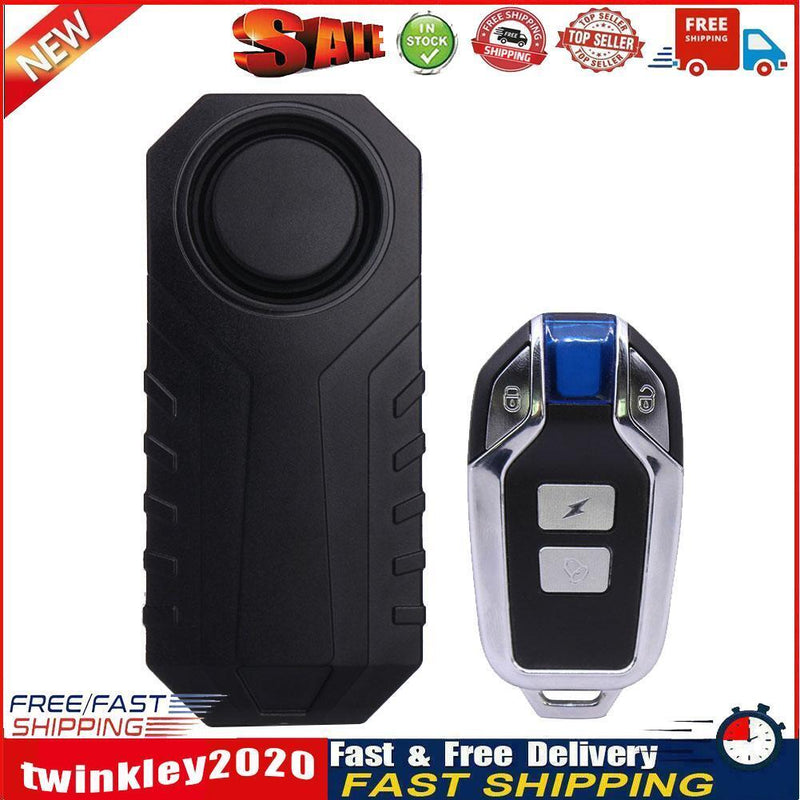 Wireless Anti-Theft Bike Alarm Motorcycle Warning Vibration Sensor (22R2) Newly