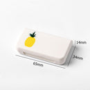 Portable 3 Grid Mini Pill Case Medicine Box Travel Tablet Holder (Pineapple